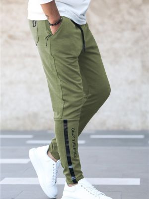 Spodnie sportowe Madmext zielone