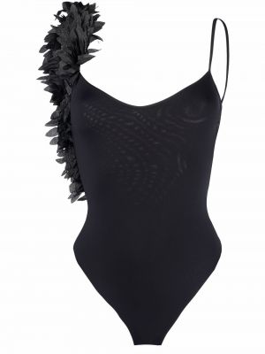 Gėlėtas maudymosi kostiumėlis La Reveche juoda