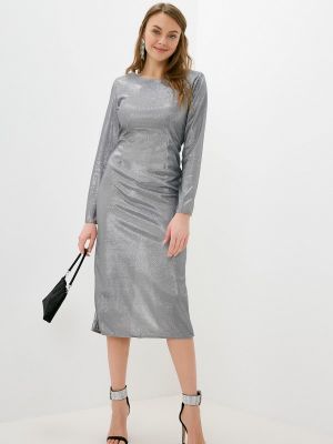 Вечернее платье Moki, серебряное