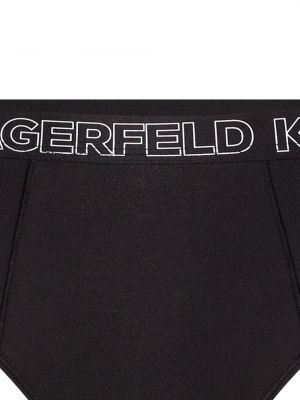 Pantalon culotte taille haute Karl Lagerfeld noir