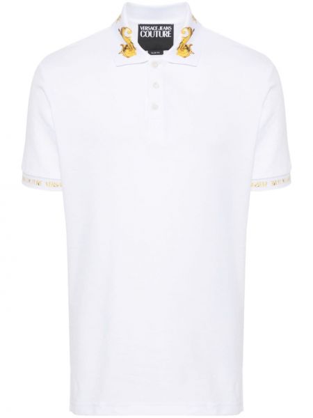 Polo krekls ar apdruku Versace Jeans Couture balts