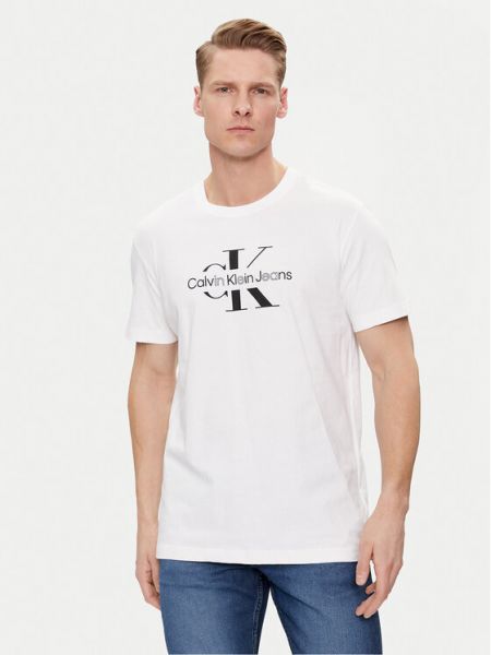 T-shirt Calvin Klein Jeans bianco