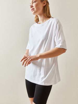 Koszulka oversize Xhan biała