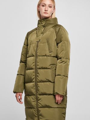 Зимнее пальто Urban Classics зеленое