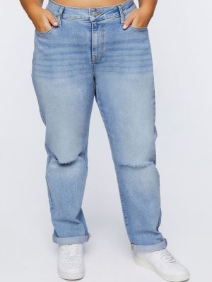 Мешковатые джинсы с потертостями Forever 21