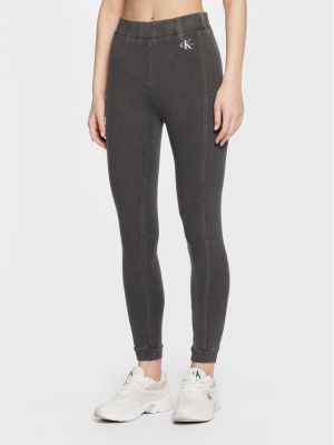 Tamprės slim fit Calvin Klein Jeans pilka