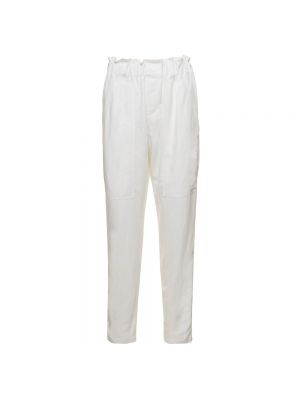 Proste spodnie Plain Units białe