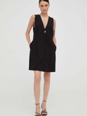 Oversized mini šaty Bruuns Bazaar černé