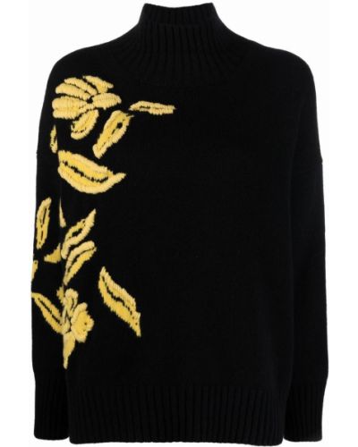 Jersey de flores de tela jersey Ermanno Scervino negro