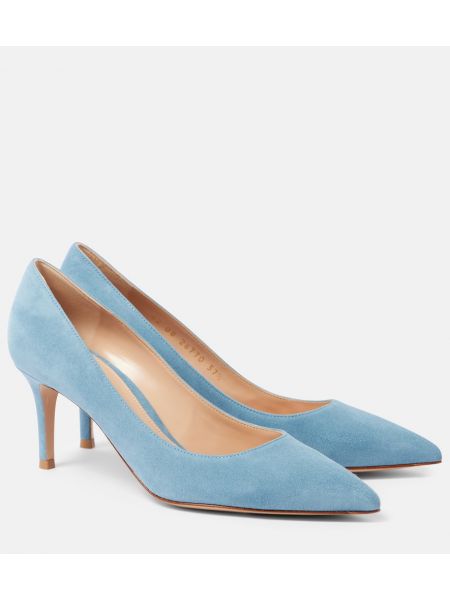 Décolleté in pelle scamosciata Gianvito Rossi