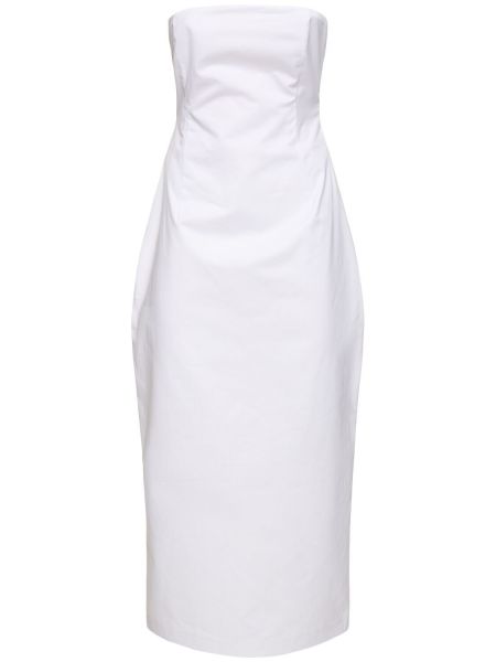 Pamučna haljina Magda Butrym bijela