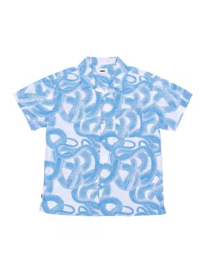 Koszula z krótkim rękawem Obey niebieska