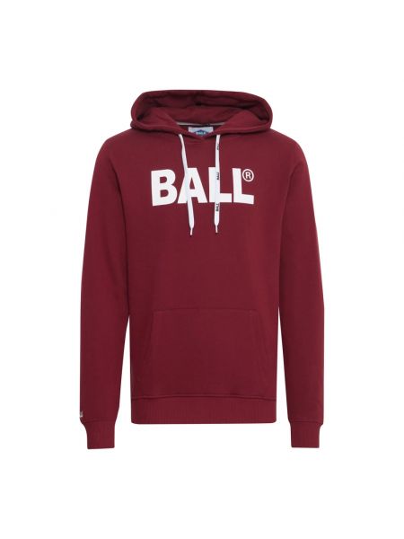 Samt hoodie Ball rot