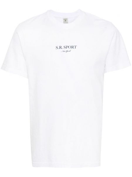 Bavlněné tričko Sporty & Rich bílé