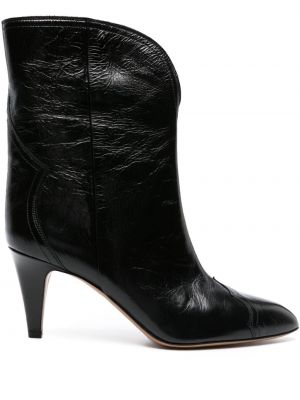 Ankle boots skórzane Isabel Marant czarne