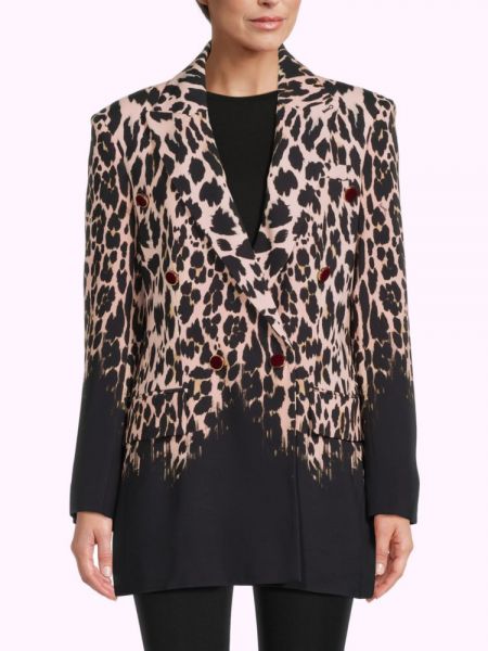 Леопардовый пиджак с принтом Roberto Cavalli