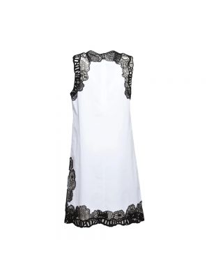 Mini vestido con bordado de flores Jil Sander blanco