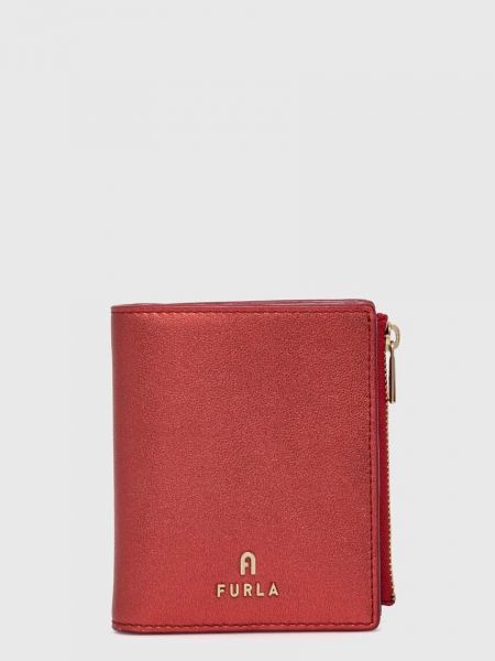 Usnjena denarnica Furla rdeča