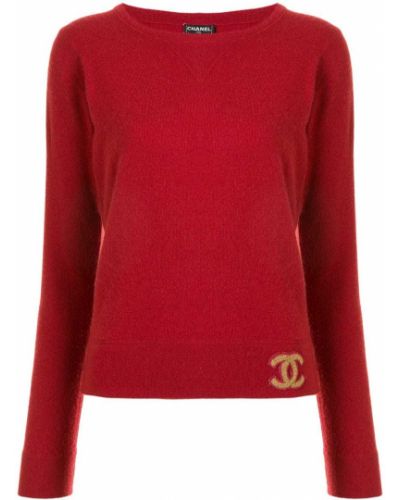 Jersey de tela jersey Chanel Pre-owned rojo