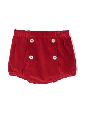 Pantaloncini con bottoni Siola rosso
