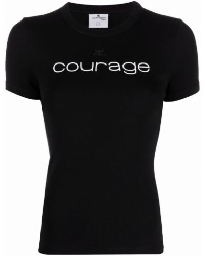 T-shirt Courreges sort