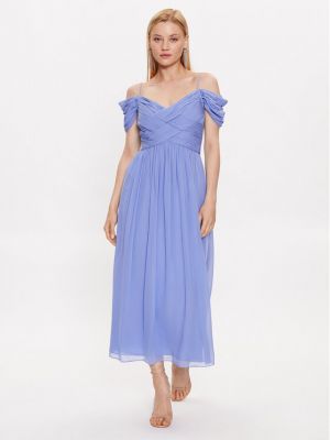 Niebieska sukienka koktajlowa Luisa Spagnoli