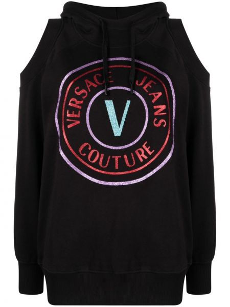 Hoodie à imprimé Versace Jeans Couture noir