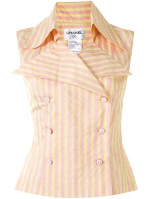 Camisa sin mangas Chanel Pre-owned rosa