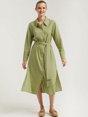 Платье-рубашка Polo Club зеленый