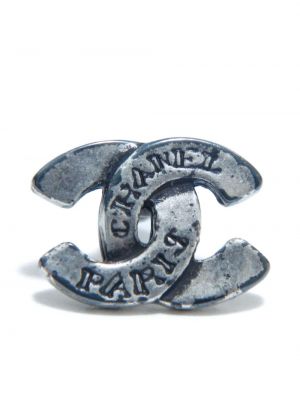 Auskarai Chanel Pre-owned sidabrinė