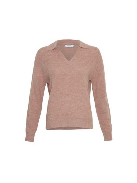 Sweter wełniany Moss Copenhagen beżowy