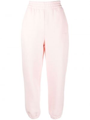 Памучни спортни панталони The Mannei розово