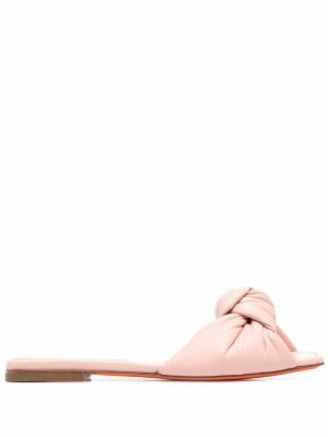 Kožené sandále Santoni ružová