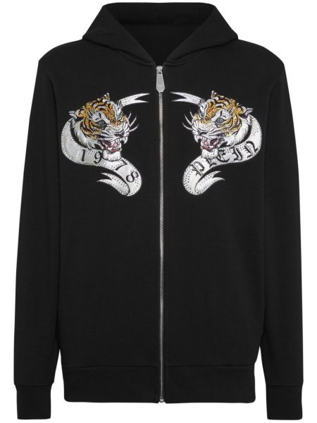 Hoodie en cristal Philipp Plein noir