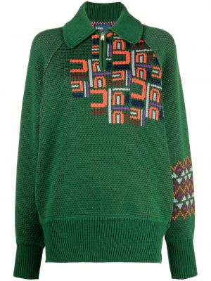 Пуловер Kolor зелено