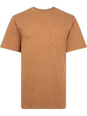 T-shirt med fickor Supreme brun