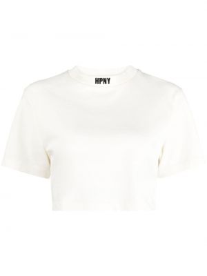 T-shirt ricamato Heron Preston bianco