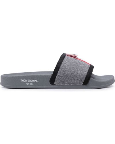 Stripete flip-flops Thom Browne grå