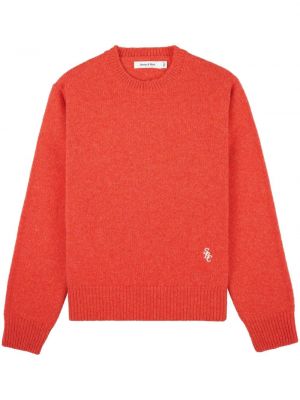 Вълнен пуловер Sporty & Rich червено
