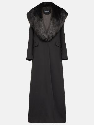 Μάλλινο γυναικεία παλτό Costarellos μαύρο