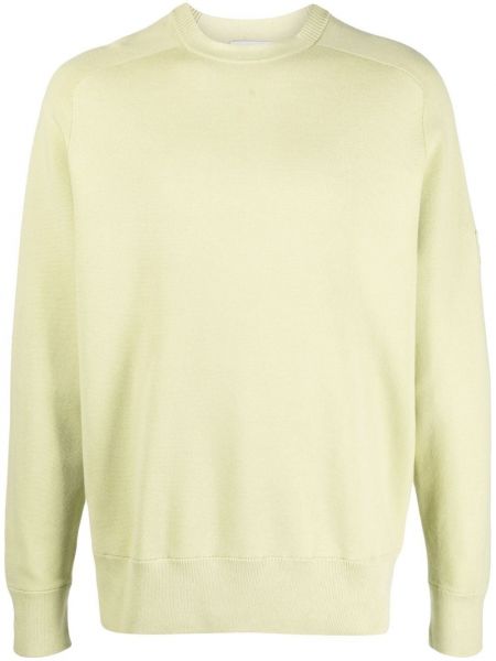 Пуловер с кръгло деколте Calvin Klein зелено