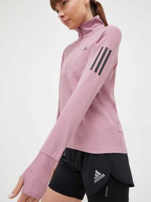 Mikina s potiskem Adidas Performance růžová