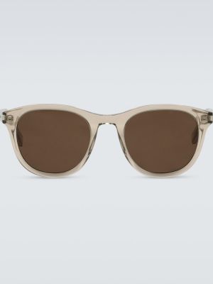Průsvitné sluneční brýle Saint Laurent hnědé