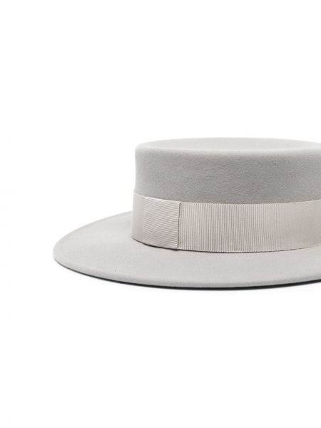 Plstěný klobouk Maison Michel šedý