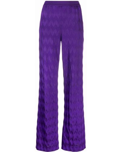Pantalones de punto Missoni violeta