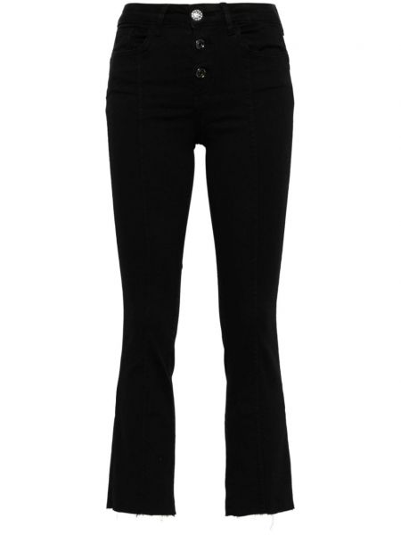 Bootcut džínsy s vysokým pásom Liu Jo čierna