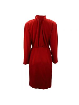 Sukienka wełniana Oscar De La Renta Pre-owned czerwona