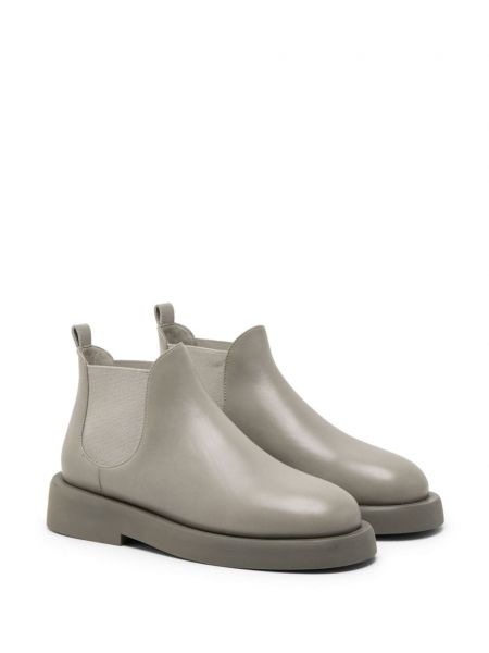 Ankle boots skórzane Marsell szare