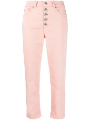 Kitsa lõikega teksapüksid Dondup roosa