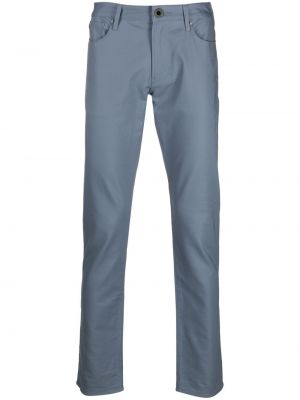 Pantalones rectos slim fit Emporio Armani azul